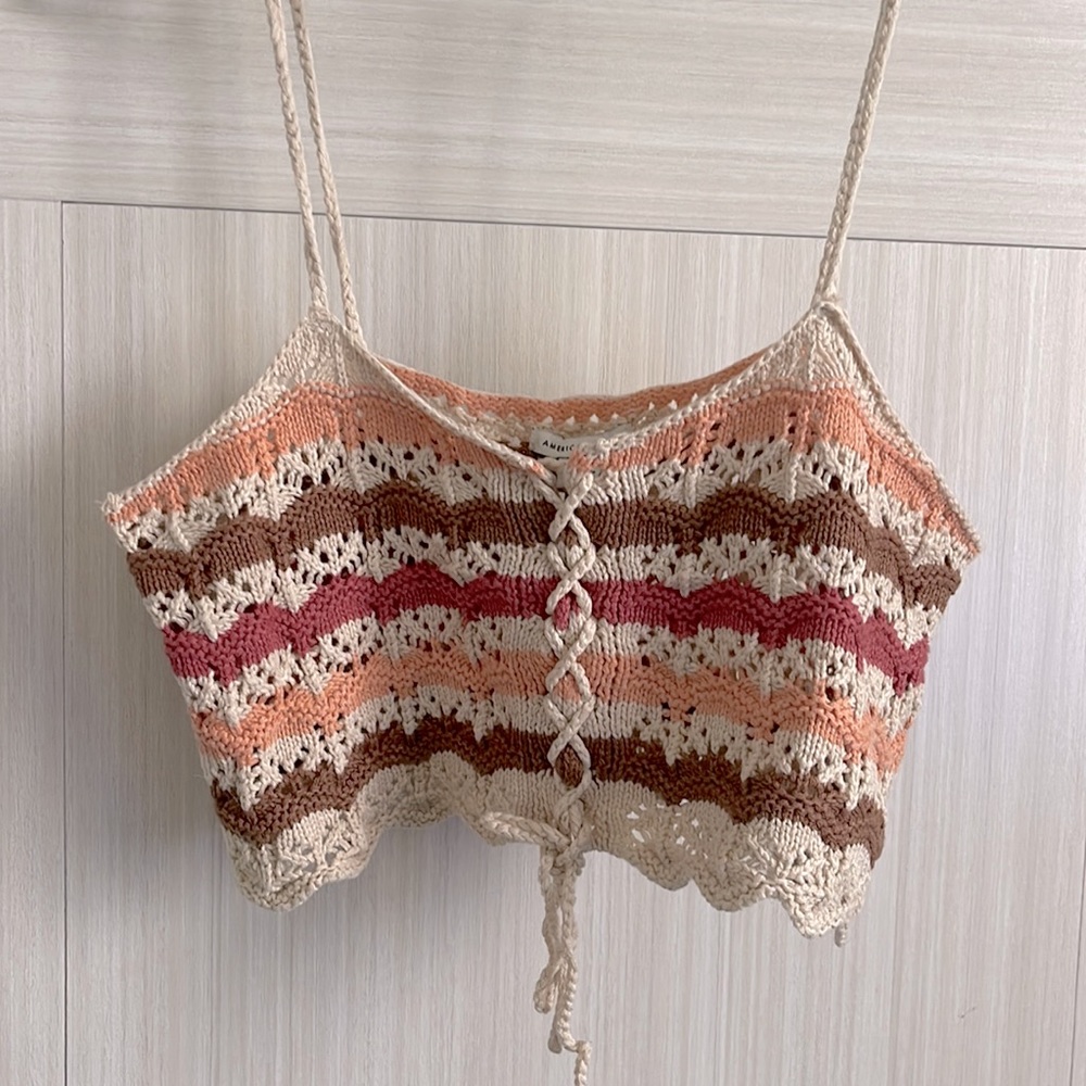 American Eagle Outfitters Boho Crochet top Size M